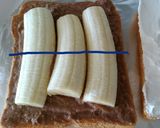 チョコクリームとバナナのサンドイッチ作り方3写真