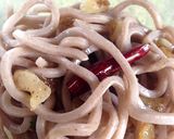 もり蕎麦ペペロンチーノ作り方5写真