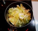 美味しい！白菜とお豆腐のすき煮風卵とじ作り方2写真