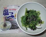 小松菜の梅肉昆布和え作り方3写真