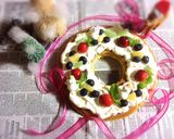 大きなホットケーキ ☆ クリスマスリース作り方9写真