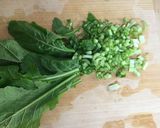 カブの葉でご飯のお供!作り方1写真