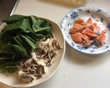 鮭のお醤油クリームパスタ作り方1写真