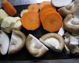 焼きチキンと野菜、人参ソース添え作り方1写真