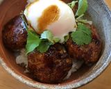 【カレー醤油】でエスニックつくね丼作り方6写真