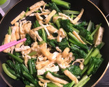 白だしで。油揚げと小松菜の煮浸し作り方4写真