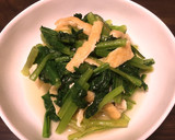 白だしで。油揚げと小松菜の煮浸し作り方5写真