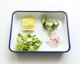 ガーリックスプラウトと春野菜のパスタ作り方1写真