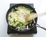 ガーリックスプラウトと春野菜のパスタ作り方5写真