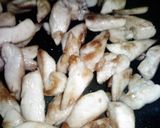 鶏肉のマヨチーズ☆&鶏皮せんべい作り方2写真