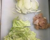＊鶏肉キャベツのトマト豆腐クリームパスタ作り方2写真