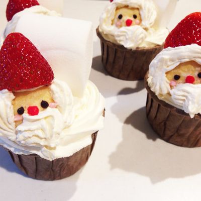 クリスマス☆*サンタカップケーキ*☆ by スズケンさんの嫁