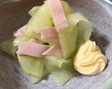 涼しい　うり(白ウリ)とハムのさっぱりサラダ作り方6写真