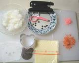 簡単★コリラックマおにぎり（キャラ弁）作り方1写真