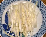 豚肉と明太子の釜玉うどん作り方2写真