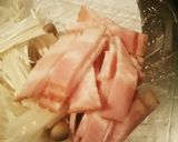 きのこと小松菜の和風パスタ作り方3写真