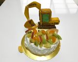 パワーショベルのケーキ作り方5写真
