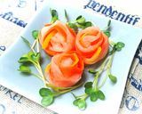 おもてなし☆おせちお弁当になますの薔薇♪作り方7写真