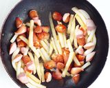 ソーセージのマスタードポテト作り方2写真