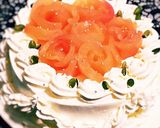 林檎のコンポートで薔薇のショートケーキ作り方12写真