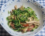 舞茸と豆苗とウインナーの中華炒め作り方14写真