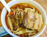 角煮とカレーの残り物で♡簡単ラーメン作り方1写真