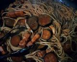 ごろごろベーコンのトマトソースパスタ作り方11写真