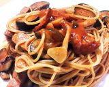 ごろごろベーコンのトマトソースパスタ作り方12写真