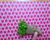 サラダ菜で緑の花束☆作り方4写真