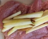 簡単クリスマス☆アップルチキンロール作り方1写真