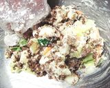 ポテトが激変！鶏そぼろ入りポテトサラダ作り方3写真