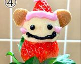 苺のクマサンタ クリスマス飾りに作り方4写真