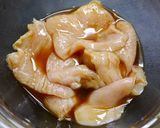 簡単！ムネ肉のみりん焼き作り方1写真