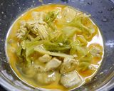 簡単!カレーマヨ鶏の親子丼作り方1写真