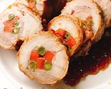 チキンロール大葉チーズおにぎらず(動画有作り方1写真