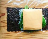 チキンロール大葉チーズおにぎらず(動画有作り方5写真