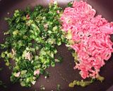 絶品！大根の葉と人参の葉のひき肉ふりかけ作り方2写真