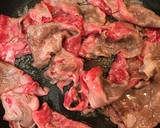 牛肉のすき焼き風炊き込みごはん丼作り方3写真
