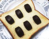 バンホーテンチョコの甘〜いチョコトースト作り方2写真