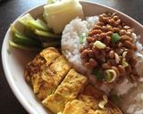 納豆ご飯と卵焼きのプレート作り方1写真