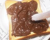 バンホーテンチョコの甘〜いチョコトースト作り方4写真