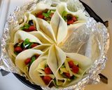 簡単で完璧っ♡餃子の皮のフラワー・ピザ！作り方3写真