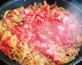 簡単!時短の麺つゆで作る干椎茸入り牛丼✨作り方4写真