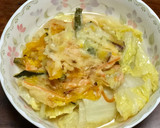 白菜とかき揚げ天ぷらの煮物作り方3写真