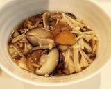 鉄皿 豆腐ステーキ 三種の木の子あんかけ作り方3写真