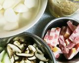 ベーコンと里芋と切り干し大根のミルク煮作り方1写真