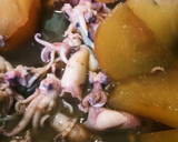 簡単☆ひいかと大根の煮物作り方5写真