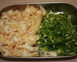 簡単！油揚げとピーマンのオイスター炒め煮作り方1写真