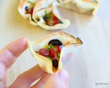 簡単で完璧っ♡餃子の皮のフラワー・ピザ！作り方5写真