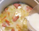 野菜たっぷりミルクスープ作り方4写真